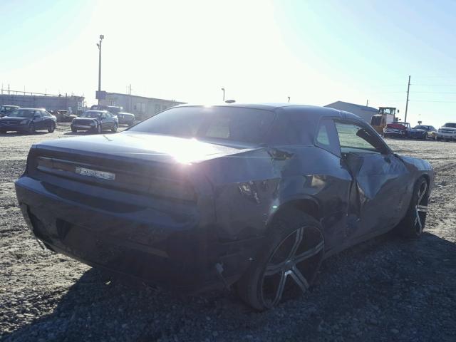 2C3CDYAG9EH111388 - 2014 DODGE CHALLENGER BLUE photo 4