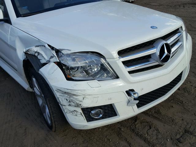 WDCGG8HBXAF309014 - 2010 MERCEDES-BENZ GLK 350 4M WHITE photo 9