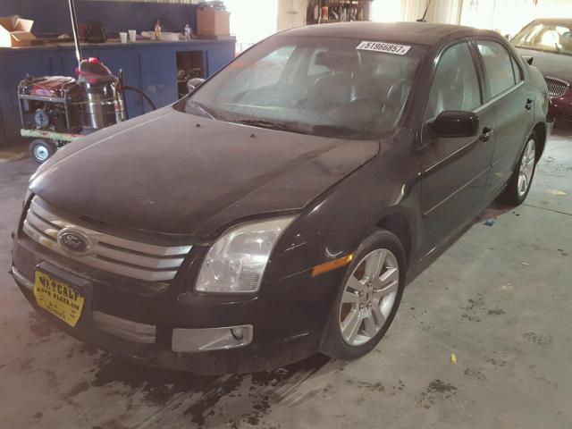 3FAHP081X7R126782 - 2007 FORD FUSION BLACK photo 2