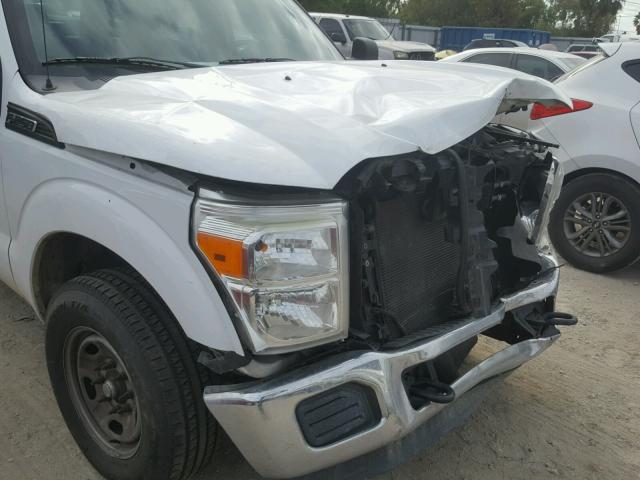 1FD7W2A62BEB82555 - 2011 FORD F250 SUPER WHITE photo 9