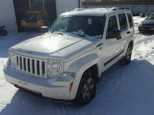 1J8GN28K59W540366 - 2009 JEEP LIBERTY SP WHITE photo 2