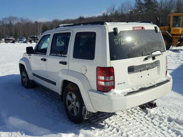 1J8GN28K59W540366 - 2009 JEEP LIBERTY SP WHITE photo 3