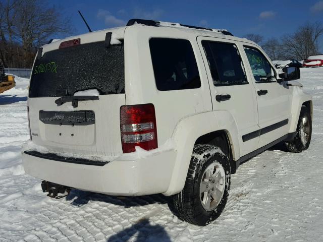 1J8GN28K59W540366 - 2009 JEEP LIBERTY SP WHITE photo 4