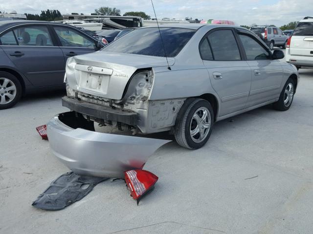 KMHDN46D06U271707 - 2006 HYUNDAI ELANTRA GL SILVER photo 4