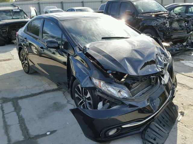 19XFB2F91DE093372 - 2013 HONDA CIVIC EXL BLACK photo 1