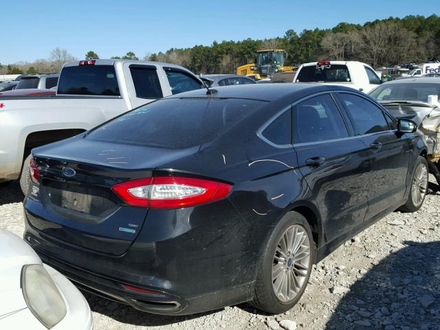 3FA6P0H98DR304410 - 2013 FORD FUSION SE BLACK photo 4