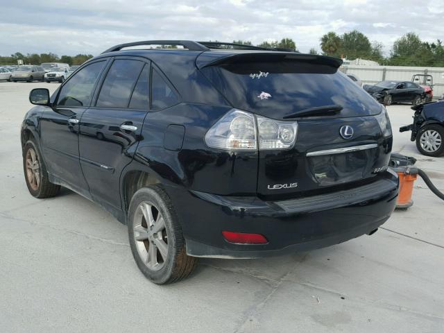 JTJGW31U982850397 - 2008 LEXUS RX 400H BLACK photo 3