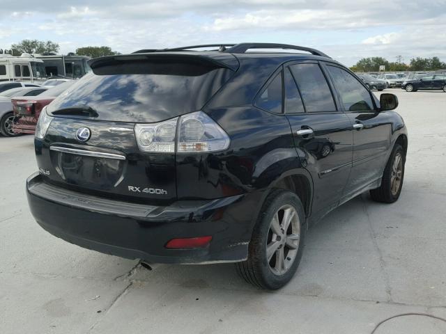 JTJGW31U982850397 - 2008 LEXUS RX 400H BLACK photo 4