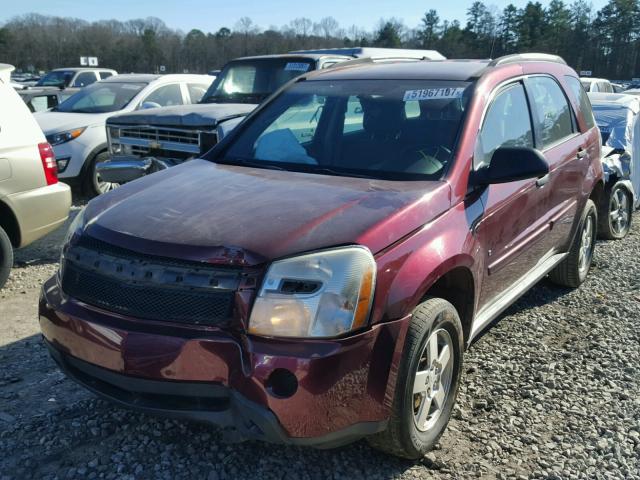 2CNDL23F086284135 - 2008 CHEVROLET EQUINOX LS BURGUNDY photo 2