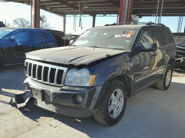 1J8HS58M17C644528 - 2007 JEEP GRAND CHER GRAY photo 2