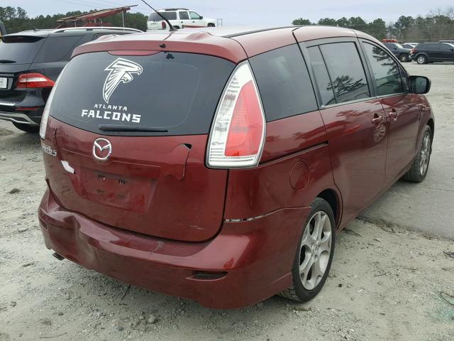 JM1CR2W37A0388118 - 2010 MAZDA 5 RED photo 4