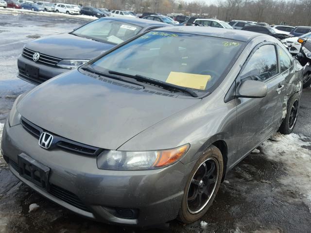 2HGFG126X7H583309 - 2007 HONDA CIVIC LX GRAY photo 2