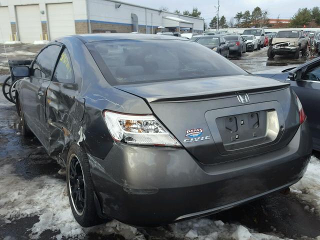 2HGFG126X7H583309 - 2007 HONDA CIVIC LX GRAY photo 3