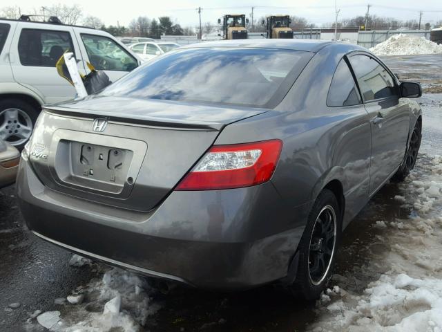 2HGFG126X7H583309 - 2007 HONDA CIVIC LX GRAY photo 4