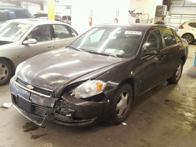 2G1WB58K281249240 - 2008 CHEVROLET IMPALA LS CHARCOAL photo 2