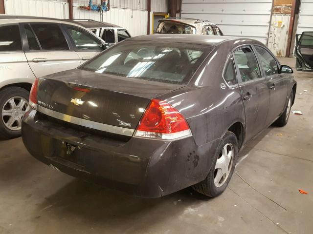 2G1WB58K281249240 - 2008 CHEVROLET IMPALA LS CHARCOAL photo 4