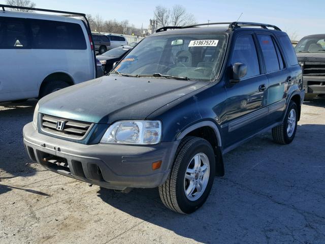 JHLRD1855VC044666 - 1997 HONDA CR-V EX GREEN photo 2