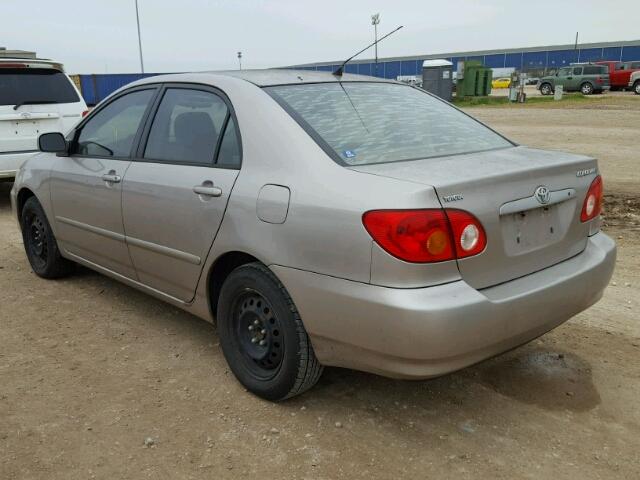 1NXBR32E13Z157358 - 2003 TOYOTA COROLLA CE TAN photo 3