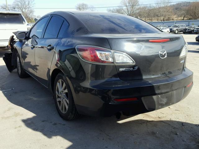 JM1BL1V8XC1670318 - 2012 MAZDA 3 I BLACK photo 3