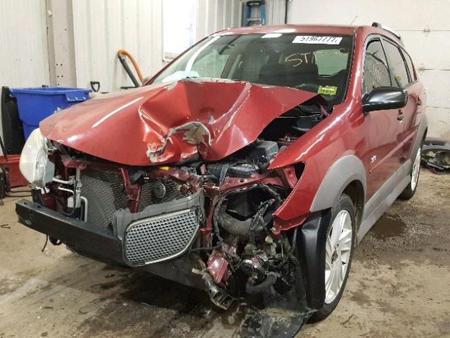 5Y2SN65L66Z436386 - 2006 PONTIAC VIBE GT RED photo 2