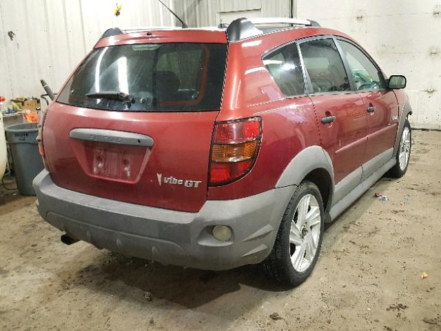 5Y2SN65L66Z436386 - 2006 PONTIAC VIBE GT RED photo 4