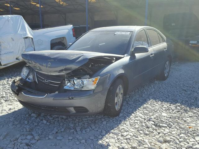 5NPET46C79H545764 - 2009 HYUNDAI SONATA GLS BLUE photo 2