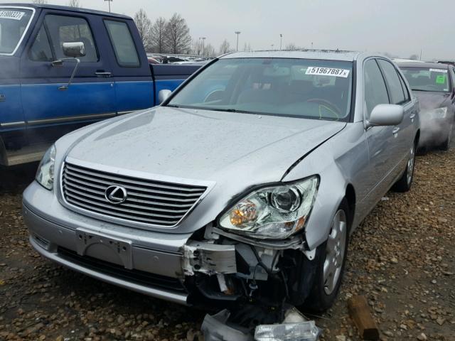 JTHBN36F455016671 - 2005 LEXUS LS 430 GRAY photo 2