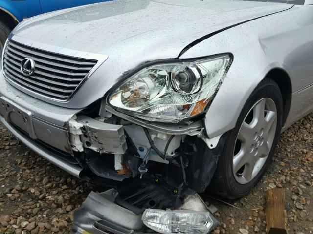 JTHBN36F455016671 - 2005 LEXUS LS 430 GRAY photo 9