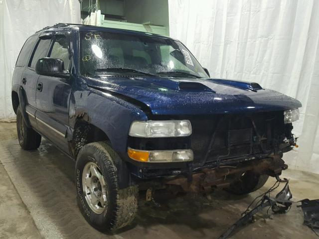 1GNEK13Z12J274750 - 2002 CHEVROLET TAHOE K150 BLUE photo 1