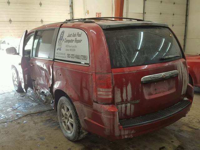 2A8HR54P08R713858 - 2008 CHRYSLER TOWN & COU RED photo 3