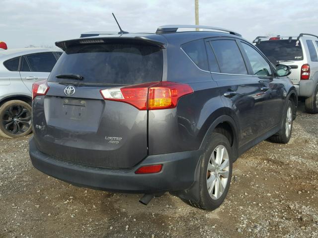 2T3DFREV2DW058413 - 2013 TOYOTA RAV4 LIMIT GRAY photo 4