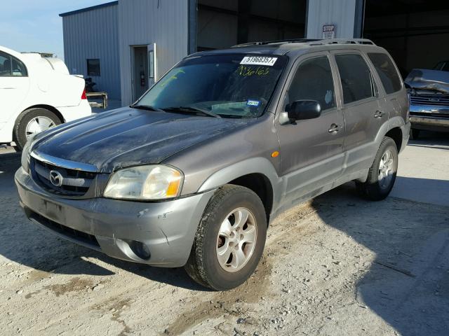 4F2YU09162KM36166 - 2002 MAZDA TRIBUTE LX GRAY photo 2