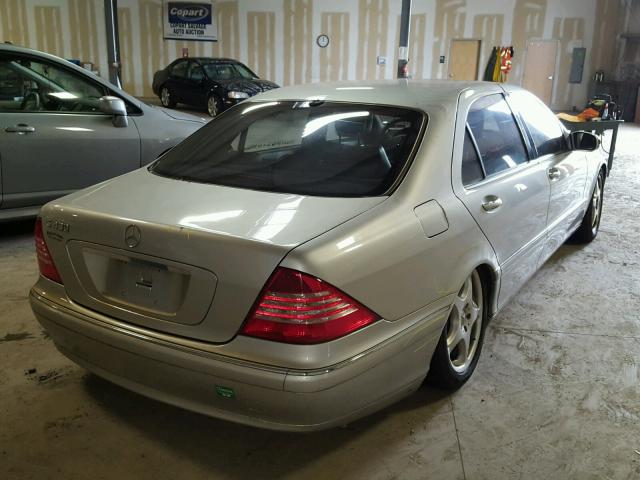 WDBNG70J74A417892 - 2004 MERCEDES-BENZ S 430 GRAY photo 4