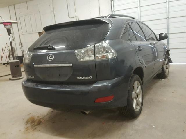 JTJGA31U940001102 - 2004 LEXUS RX 330 CHARCOAL photo 4