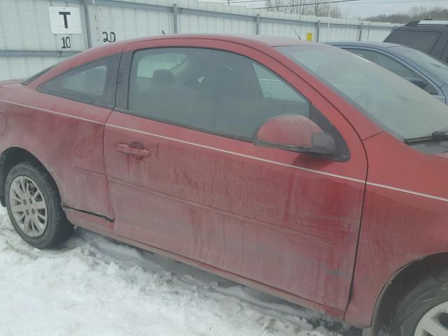 1G1AD1F59A7178783 - 2010 CHEVROLET COBALT 1LT RED photo 9