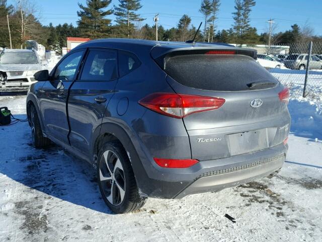 KM8J3CA27GU035811 - 2016 HYUNDAI TUCSON LIM GRAY photo 3