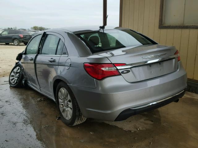 1C3CCBAB5DN642534 - 2013 CHRYSLER 200 LX SILVER photo 3