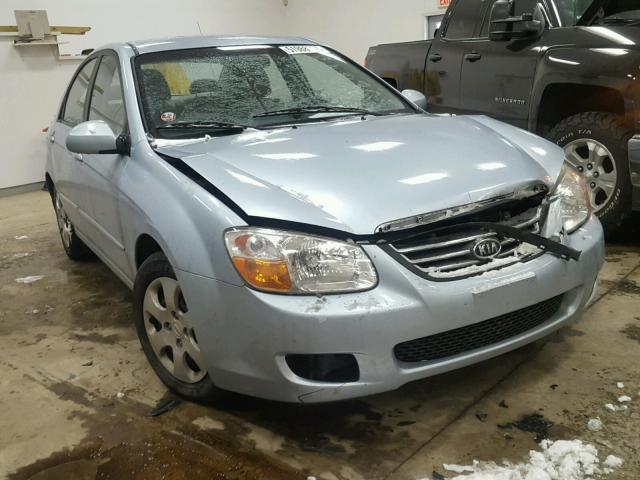 KNAFE121185561570 - 2008 KIA SPECTRA EX BLUE photo 1