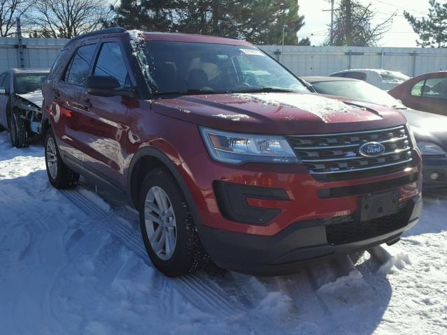 1FM5K7B8XGGA61218 - 2016 FORD EXPLORER RED photo 1