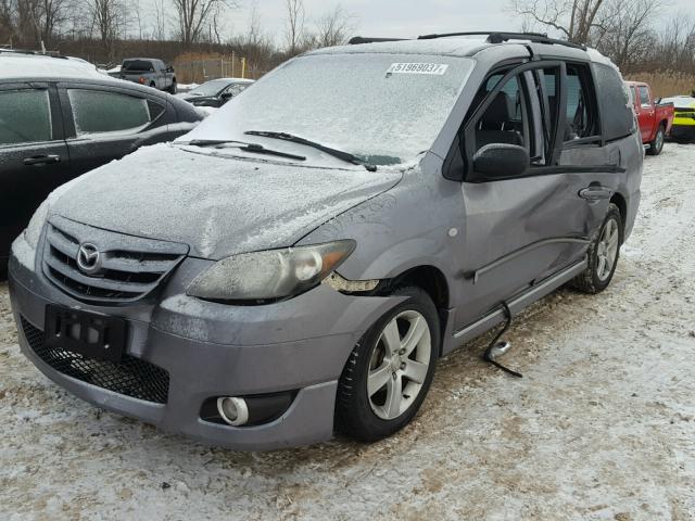 JM3LW28J140530785 - 2004 MAZDA MPV WAGON GRAY photo 2