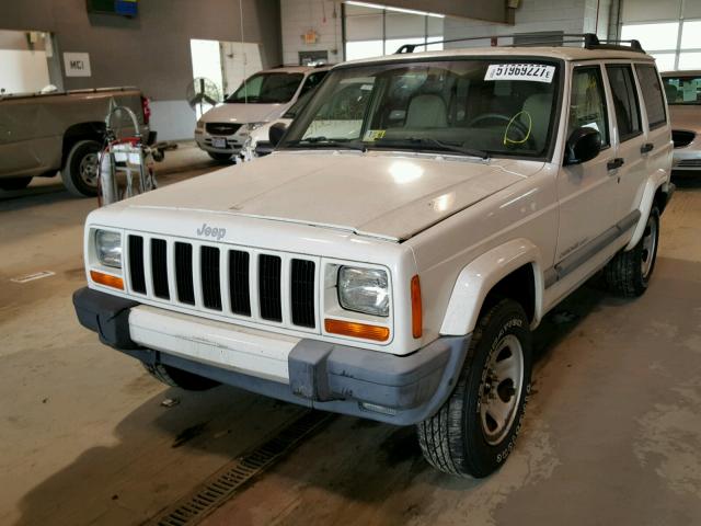 1J4FF68S3XL539099 - 1999 JEEP CHEROKEE S WHITE photo 2