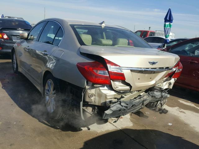 KMHGC4DD7CU205639 - 2012 HYUNDAI GENESIS 3. GOLD photo 3