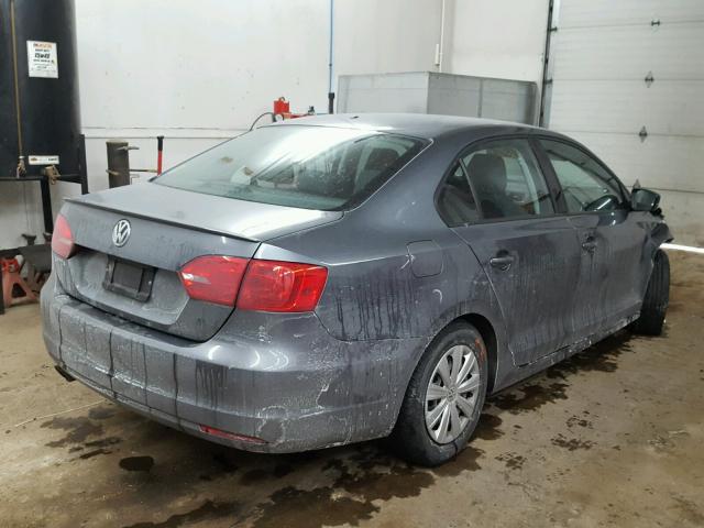 3VW2K7AJ1CM465193 - 2012 VOLKSWAGEN JETTA BASE 黑色 照片 4