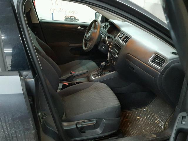 3VW2K7AJ1CM465193 - 2012 VOLKSWAGEN JETTA BASE 黑色 照片 5