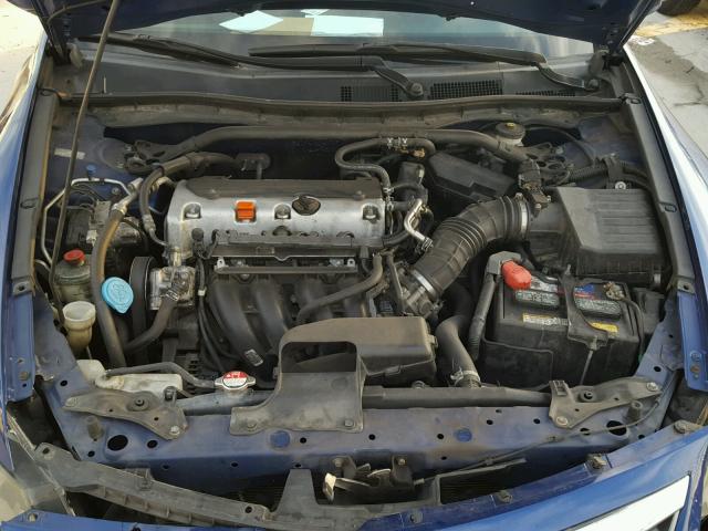 1HGCS1B7XBA001372 - 2011 HONDA ACCORD EX BLUE photo 7