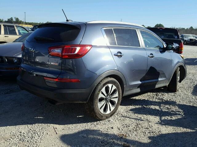 KNDPC3A61D7512115 - 2013 KIA SPORTAGE S GRAY photo 4