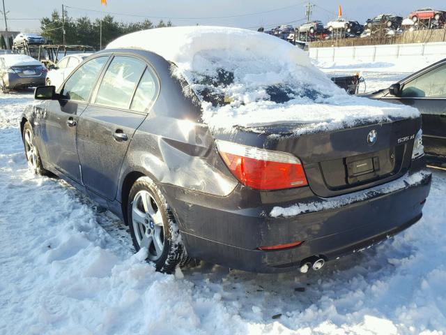 WBANV93508CZ67816 - 2008 BMW 535 XI BLACK photo 3