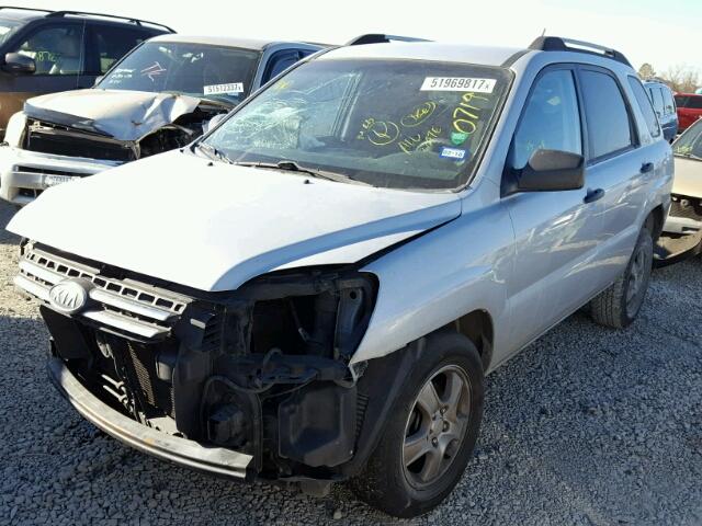 KNDJF724477370719 - 2007 KIA SPORTAGE L SILVER photo 2