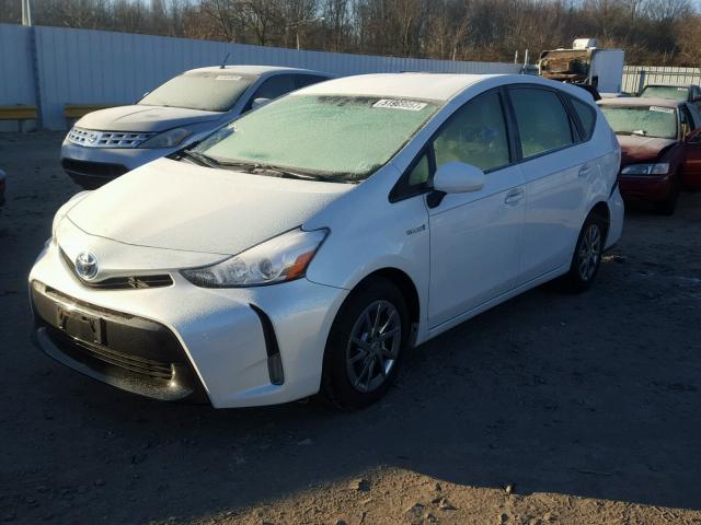 JTDZN3EU5GJ044599 - 2016 TOYOTA PRIUS V WHITE photo 2