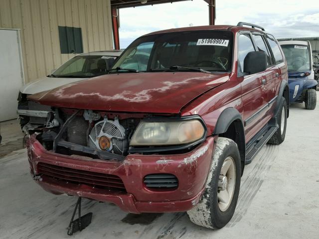 JA4LS21H11P013785 - 2001 MITSUBISHI MONTERO SP BURGUNDY photo 2